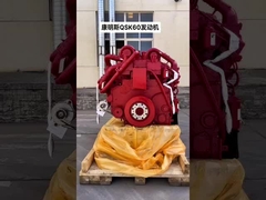 Ahşap kutulu tüm set dizel motor montajı egzoz sistemi ile QSK50