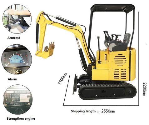 Heavy Duty Construction Excavator FM20 With 1980kg Capacity / 2.5 Meters Arm Length